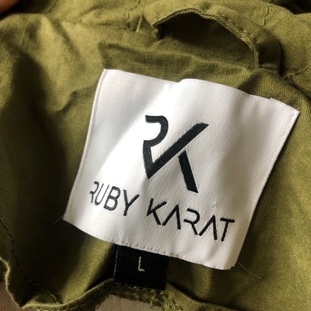 Ruby Karat Anorak In Olive Color, Sz Large Nwot - image 5